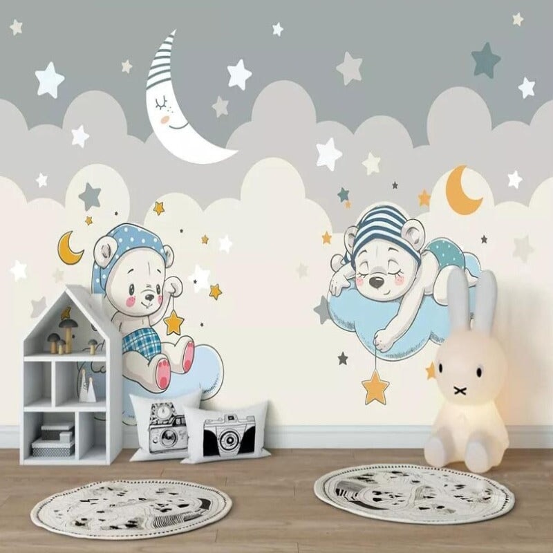 Papier Peint Motif Chambre Bébé | Le Petit Intissé