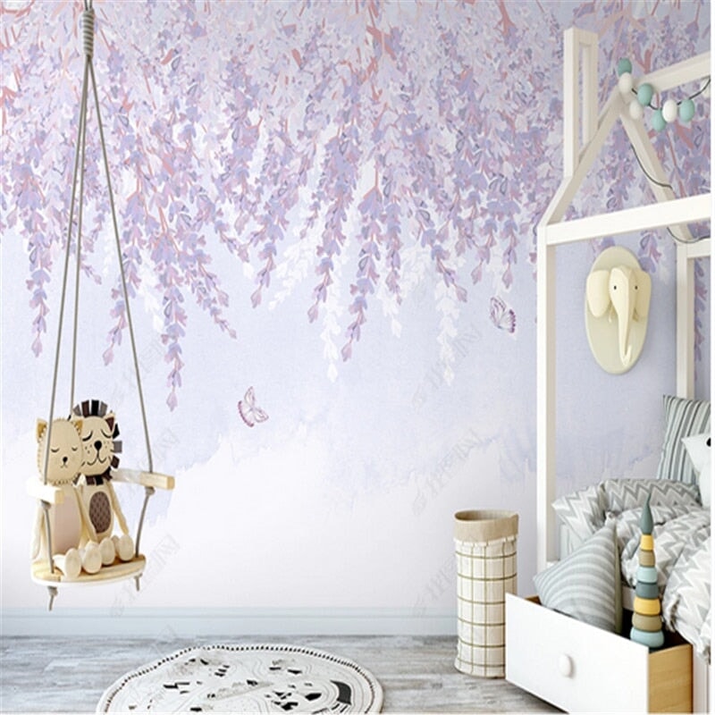 Papier Peint Fleurs Tombantes | Le Petit Intissé