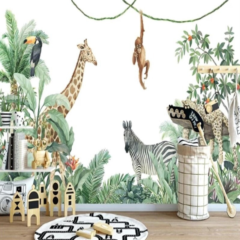 Papier Peint Animaux Afrique | Le Petit Intissé