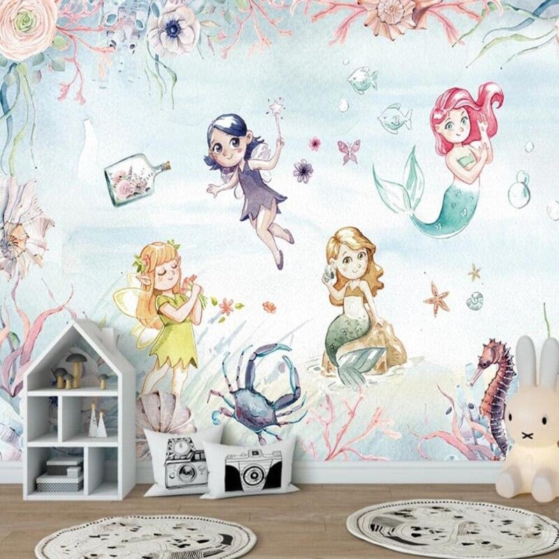 Papier Peint la Petite Sirène | Le Petit Intissé