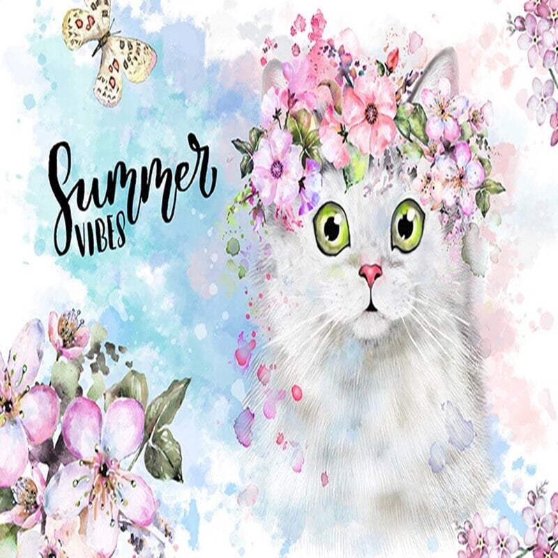 Papier Peint avec Chat | Le Petit Intissé