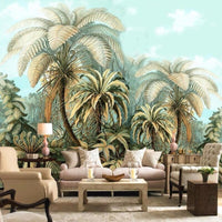 Thumbnail for Papier Peint Tropical Sépia | Le Petit Intissé