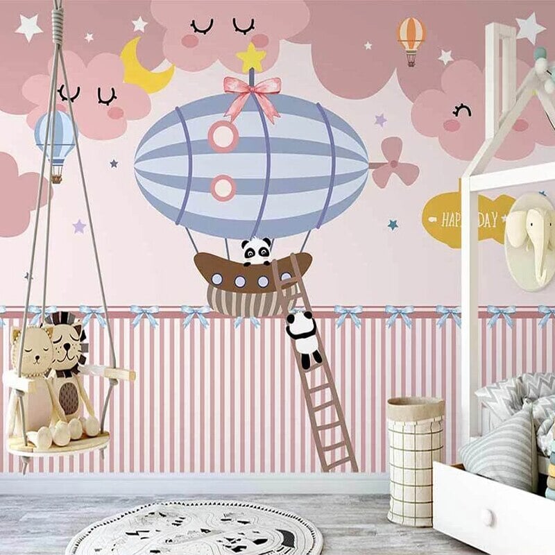 Papier Peint Rose Chambre Bébé | Le Petit Intissé