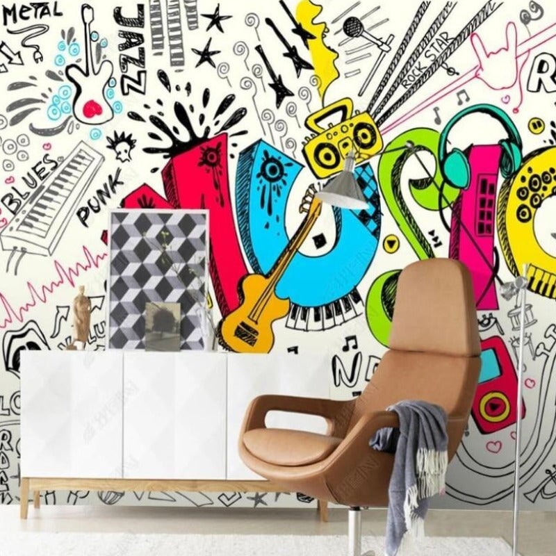 Papier Peint Panoramique Musique | Le Petit Intissé