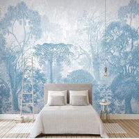 Thumbnail for Papier Peint Forêt Bleu | Le Petit Intissé