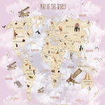 Carte du Monde Géante Papier Peint | Le Petit Intissé