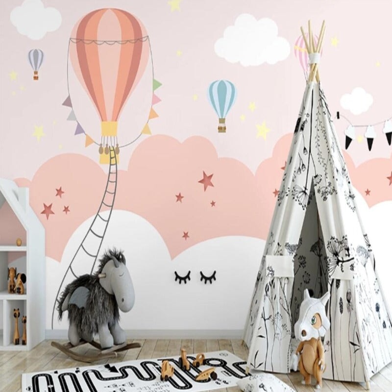 Papier Peint Chambre Fille Rose Pâle | Le Petit Intissé