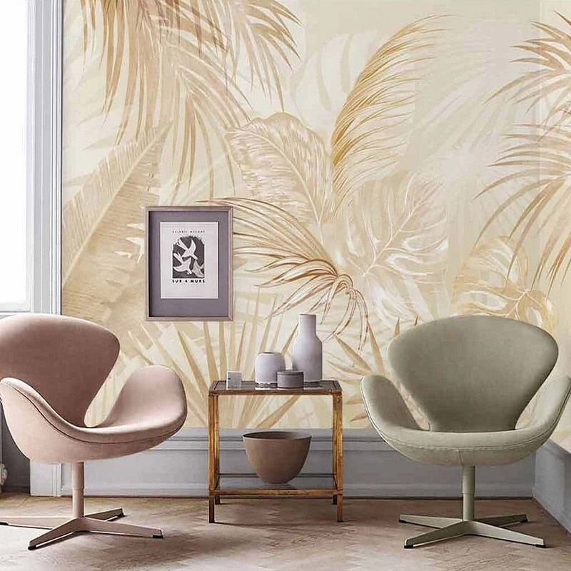 Tapisserie Tropicale Beige | Le Petit Intissé