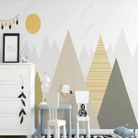 Thumbnail for Papier Peint Montagne Abstrait | Le Petit Intissé