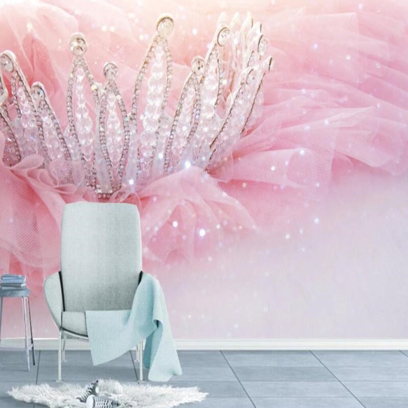 Papier Peint Princesse <br/> Couronne Scintillante