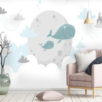 Thumbnail for Papier Peint Motif Nuage | Le Petit Intissé