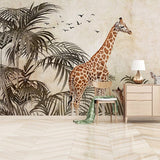 Papier Peint Jungle Girafe | Le Petit Intissé