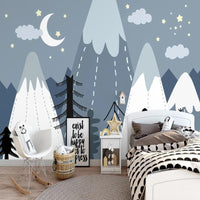 Thumbnail for Papier Peint Montagne Neige | Le Petit Intissé