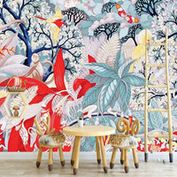 Thumbnail for Papier Peint Oiseaux Colorés | Le Petit Intissé