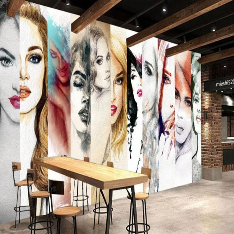 Papier Peint Portrait Femme | Le Petit Intissé