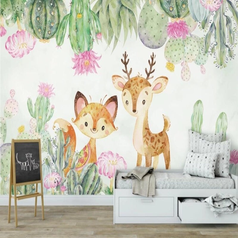 Papier Peint Motif Renard | Le Petit Intissé