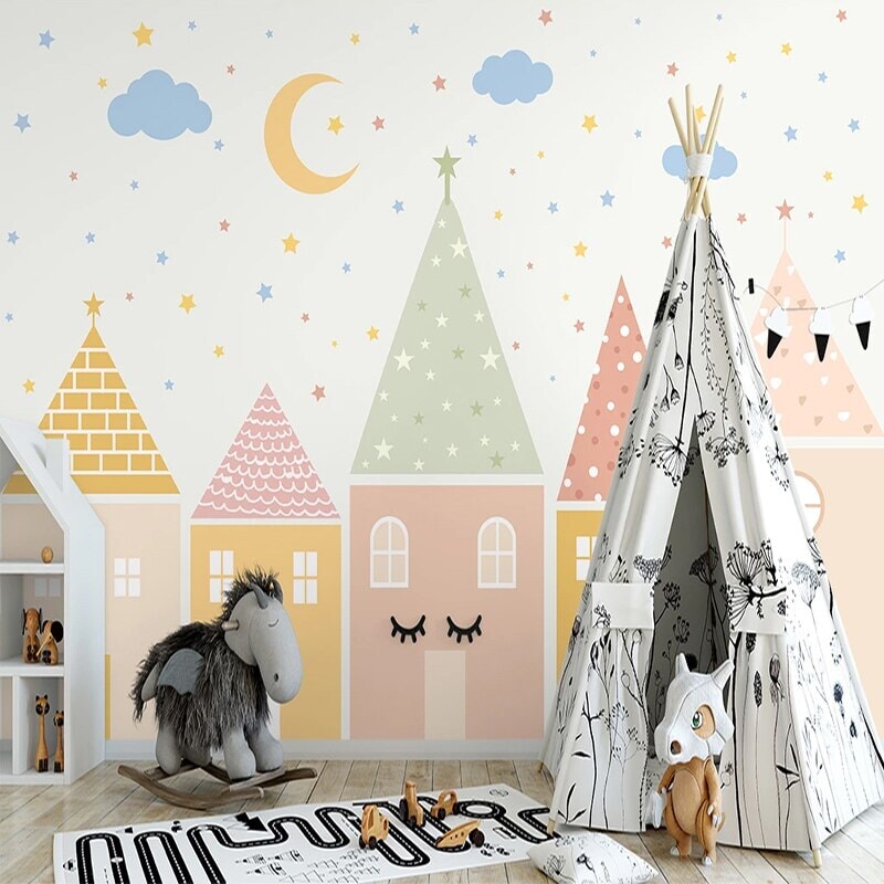 Papier Peint Design Chambre Bébé | Le Petit Intissé