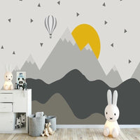 Thumbnail for Papier Peint Scandinave Jaune et Gris | Le Petit Intissé