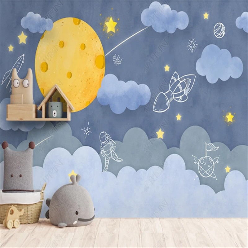 Déco Nuage Chambre Bébé Garçon | Le Petit Intissé