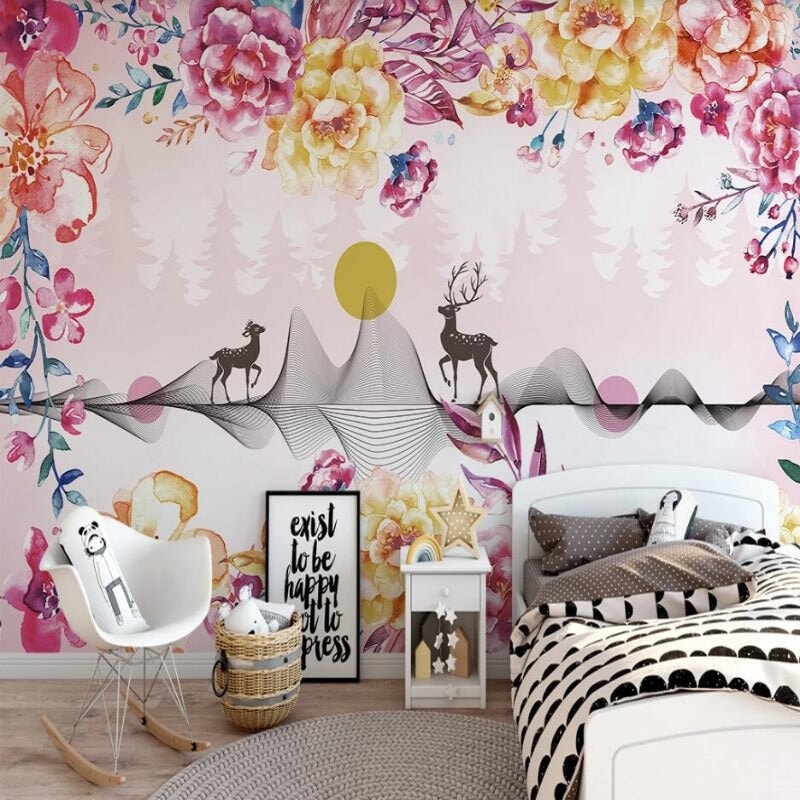 Papier Peint Tendance Chambre Fille  | Le Petit Intissé