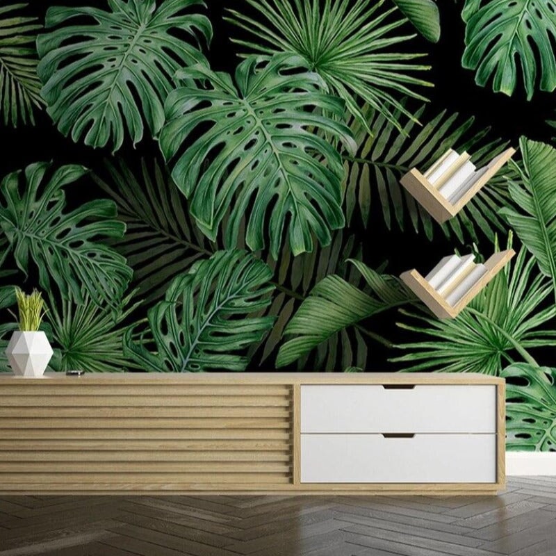 Papier Peint Tropical Vert | Le Petit Intissé