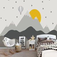 Thumbnail for Papier Peint Scandinave Jaune et Gris | Le Petit Intissé