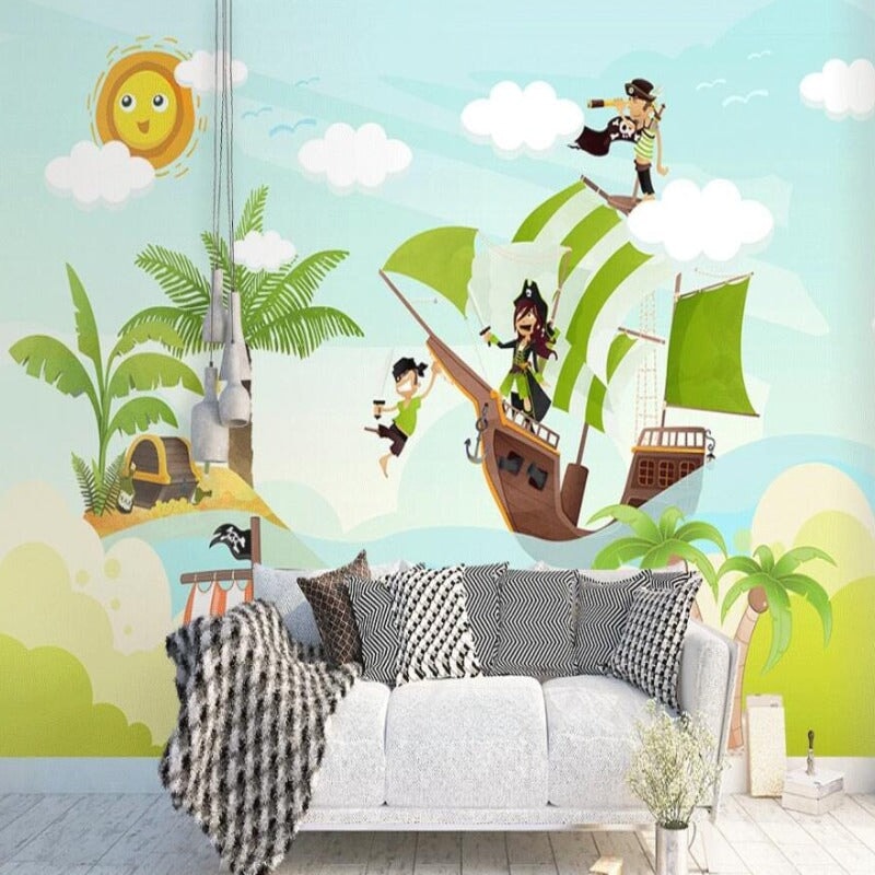 Papier Peint Mural Pirate | Le Petit Intissé