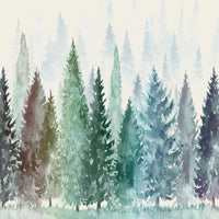 Thumbnail for Papier Peint Panoramique Forêt Sapin | Le Petit Intissé