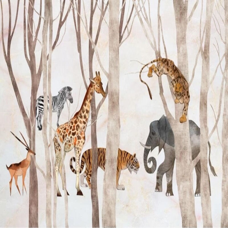 Lé Papier Peint Animaux | Le Petit Intissé