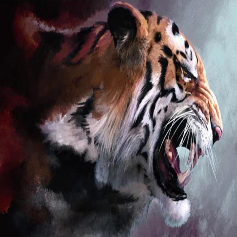 Papier Peint Panoramique Tigre | Le Petit Intissé