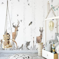 Thumbnail for Papier Peint Animaux des Bois | Le Petit Intissé