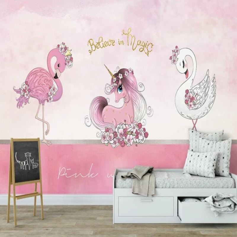 Papier Peint Licorne 3d  | Le Petit Intissé