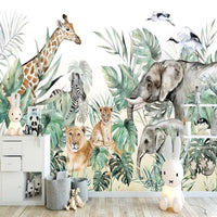 Thumbnail for Papier Peint Safari Animaux | Le Petit Intissé