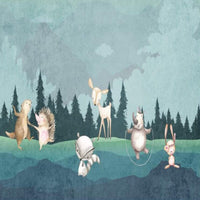 Thumbnail for Papier Peint Vert Animaux | Le Petit Intissé