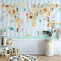 Thumbnail for Papier Peint avec Mappemonde | Le Petit Intissé