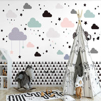 Thumbnail for Papier Peint Nuage Noir et Blanc | Le Petit Intissé