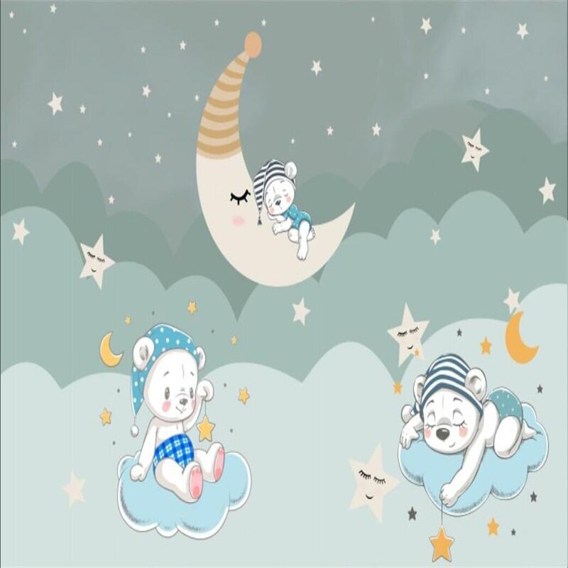 Papier Peint Vert d'eau Chambre | Le Petit Intissé