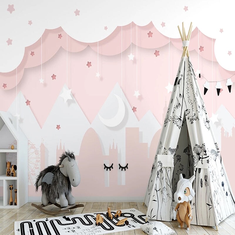 Papier Peint 3D Fille | Le Petit Intissé