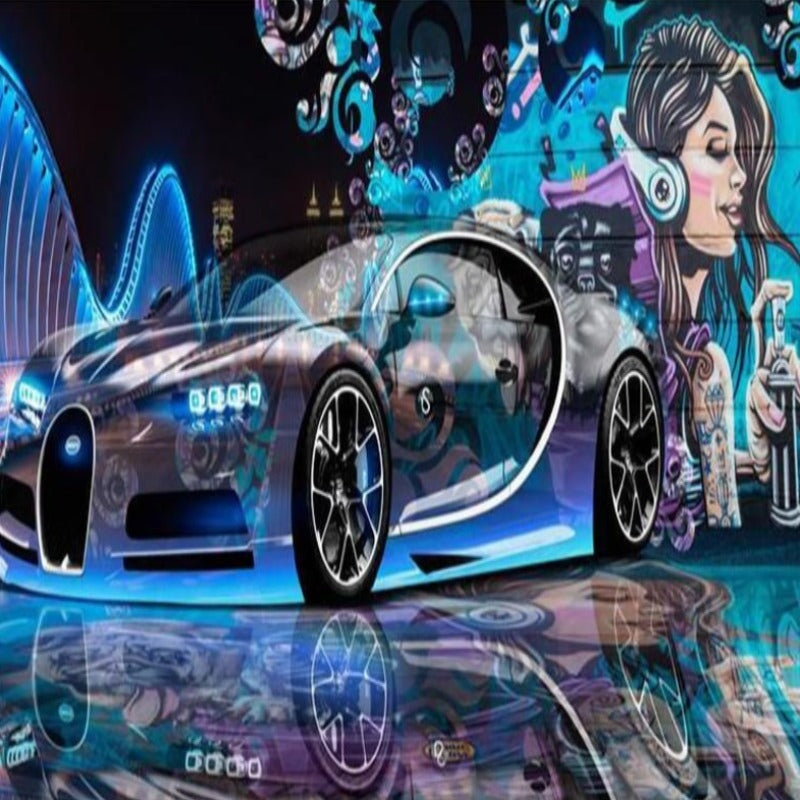 Papier Peint avec Graffiti | Le Petit Intissé