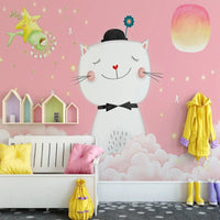 Thumbnail for Papier Peint Chat Fille | Le Petit Intissé