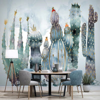 Thumbnail for Papier Peint Cactus Aquarelle | Le Petit Intissé