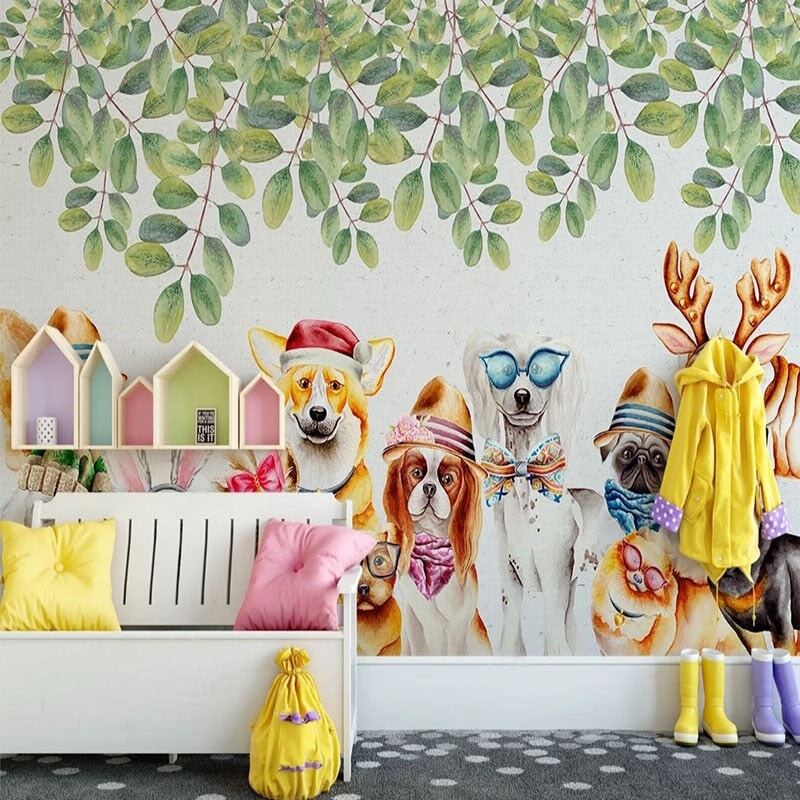 Papier Peint Panoramique Chien | Le Petit Intissé