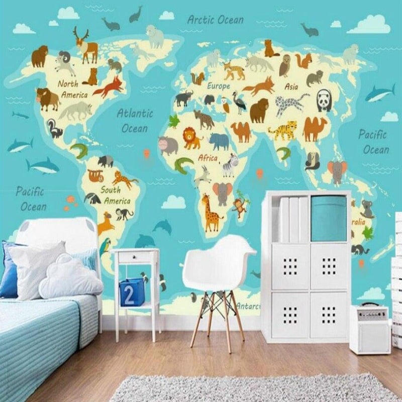 Chambre Carte du Monde | Le Petit Intissé