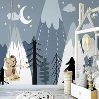 Thumbnail for Papier Peint Montagne Neige | Le Petit Intissé