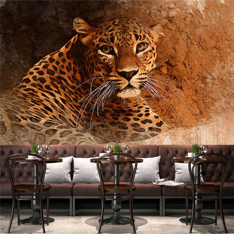 Papier Peint Panoramique Léopard | Le Petit Intissé