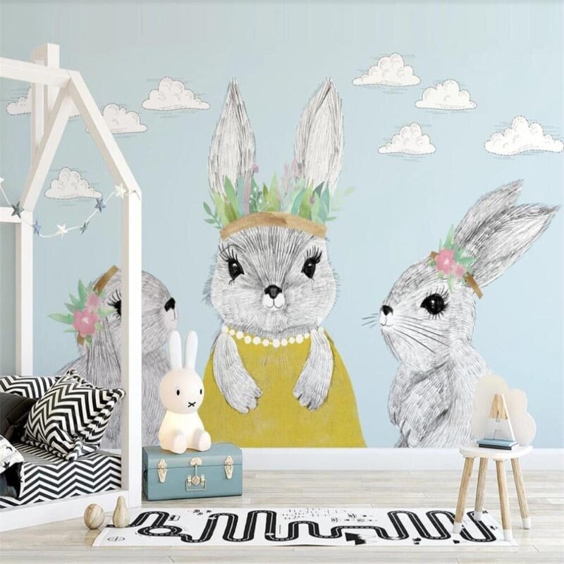 Papier Peint Petit Lapin | Le Petit Intissé