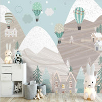 Thumbnail for Papier Peint Style Chalet Montagne | Le Petit Intissé
