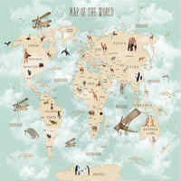 Thumbnail for Carte du Monde Mur Chambre | Le Petit Intissé