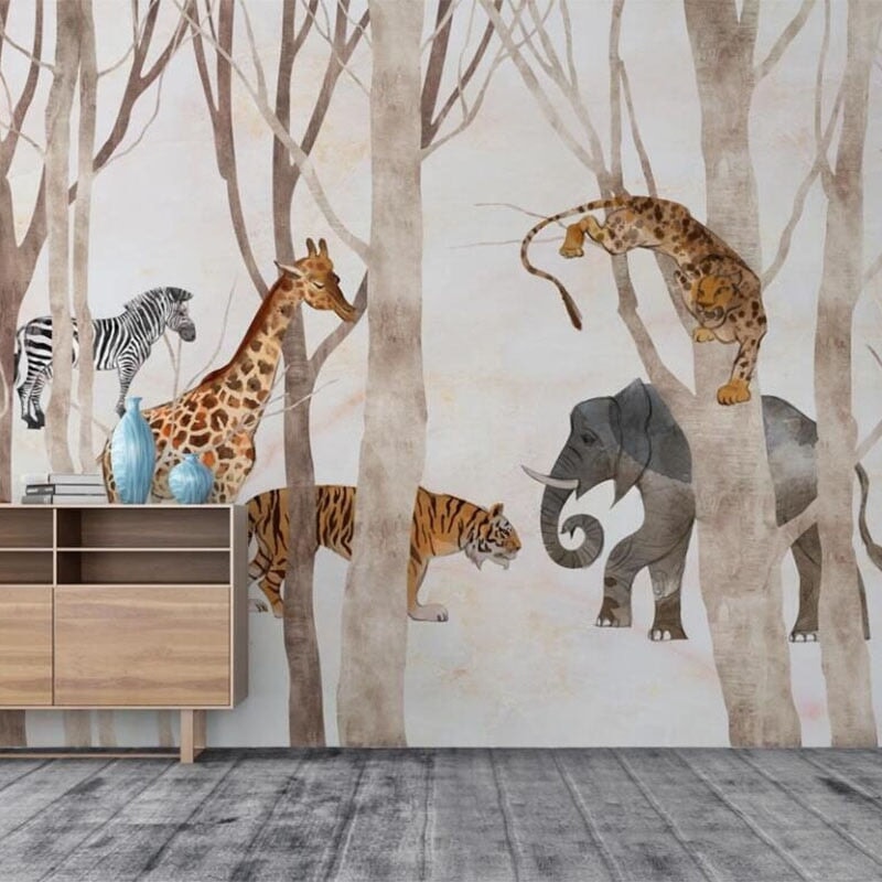 Lé Papier Peint Animaux | Le Petit Intissé