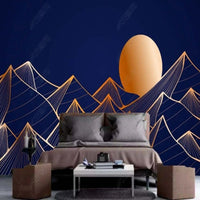 Thumbnail for Papier Peint Ado Classique <br/> Montagne Bleu-Nuit